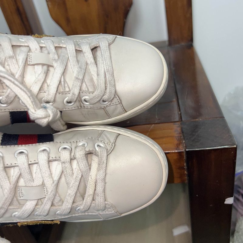Gucci Gucci Loved Embroidery White Low-Top Sneakers 0079 Size US 4.5 / IT 34.5 - 9 Thumbnail