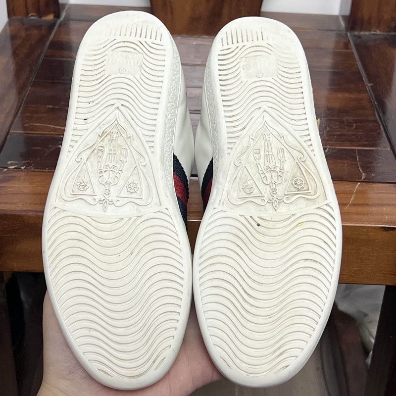 Gucci Gucci Loved Embroidery White Low-Top Sneakers 0079 Size US 4.5 / IT 34.5 - 4 Thumbnail