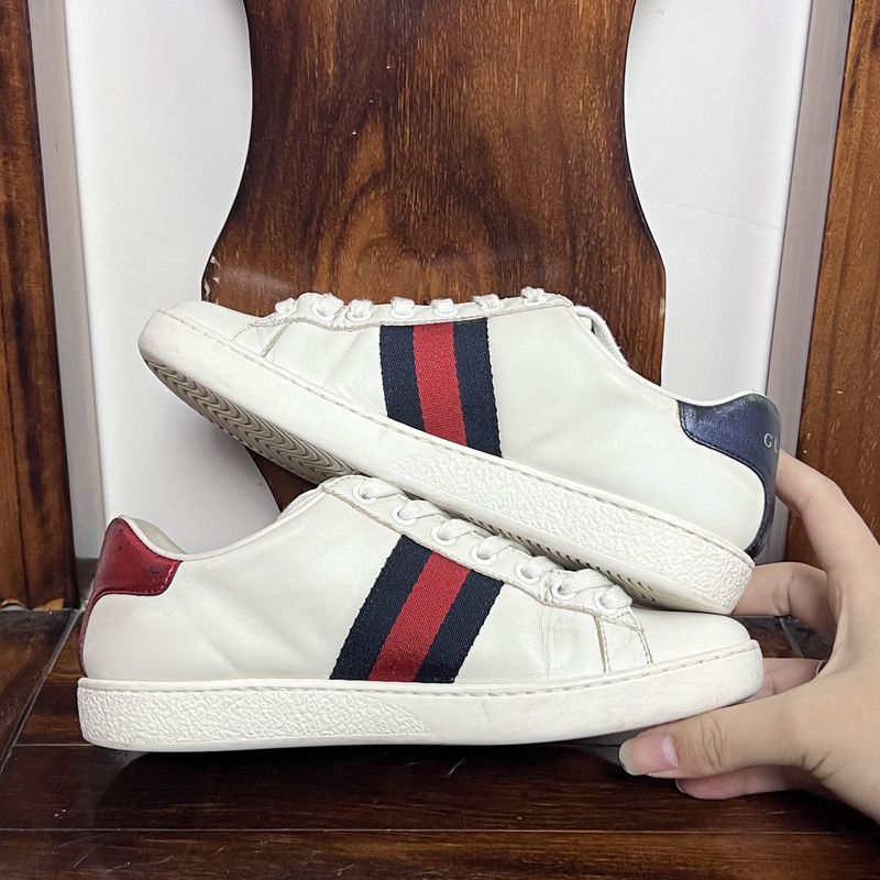 Gucci Gucci Loved Embroidery White Low-Top Sneakers 0079 Size US 4.5 / IT 34.5 - 7 Thumbnail