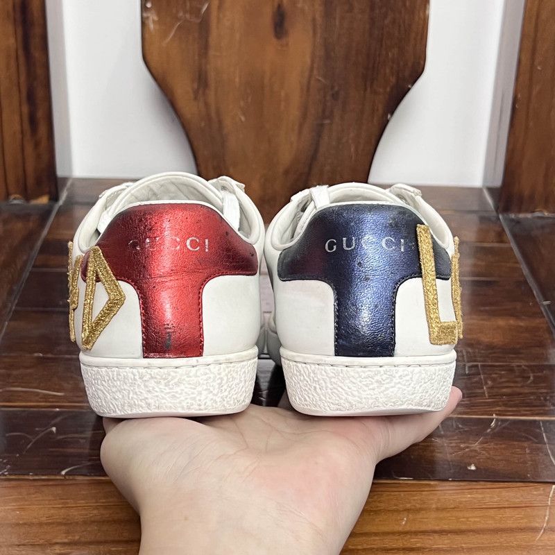Gucci Gucci Loved Embroidery White Low-Top Sneakers 0079 Size US 4.5 / IT 34.5 - 3 Thumbnail