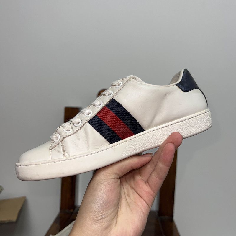 Gucci Gucci Loved Embroidery White Low-Top Sneakers 0079 Size US 4.5 / IT 34.5 - 11 Thumbnail