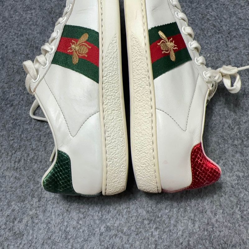 Gucci Gucci Ace Embroidered Fashion Sneakers for Women 0079 Size US 8 / IT 38 - 14 Thumbnail
