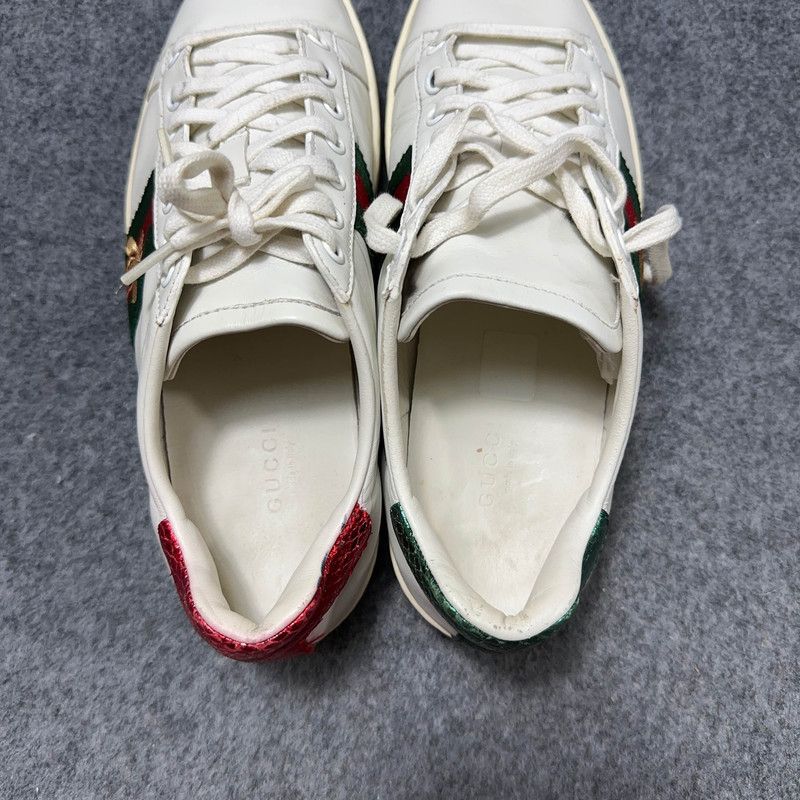 Gucci Gucci Ace Embroidered Fashion Sneakers for Women 0079 Size US 8 / IT 38 - 10 Thumbnail