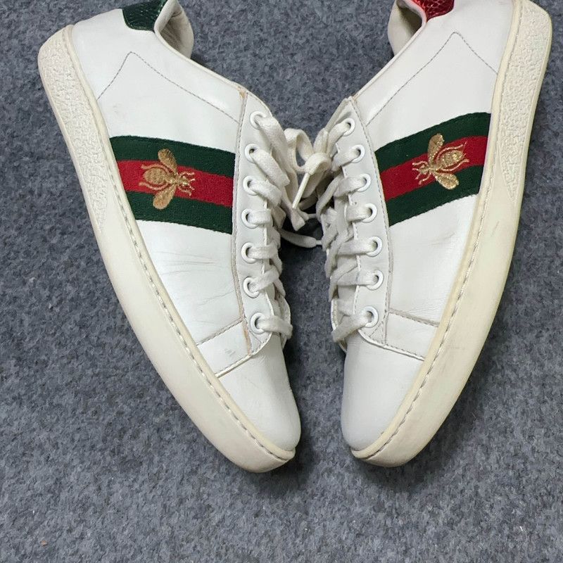 Gucci Gucci Ace Embroidered Fashion Sneakers for Women 0079 Size US 8 / IT 38 - 13 Thumbnail