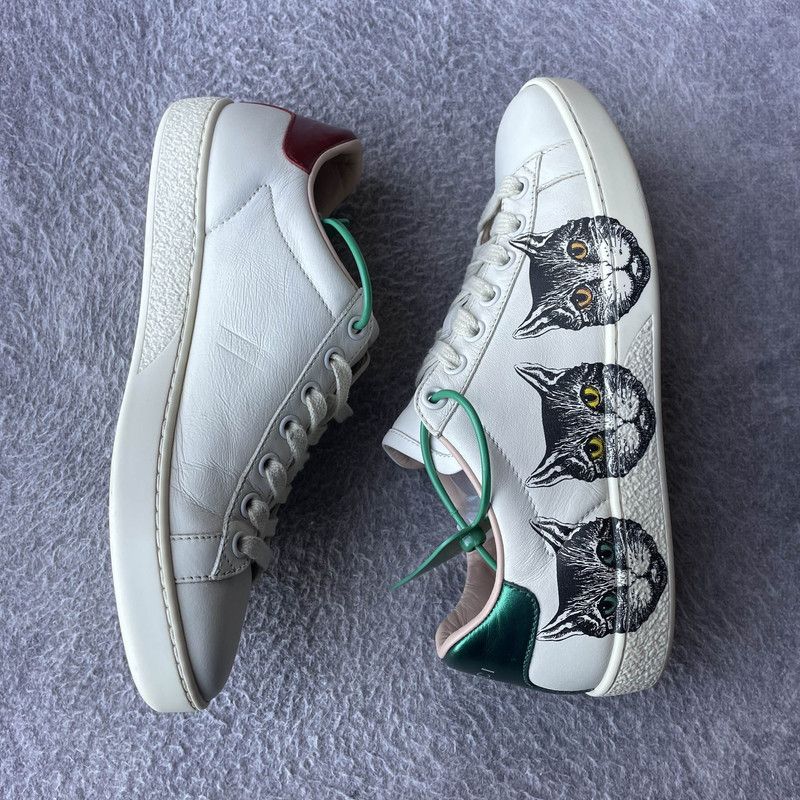 Gucci Gucci Ace Mystic Leather Fashion Sneakers for Women 0079 Size US 6 / IT 36 - 9 Thumbnail