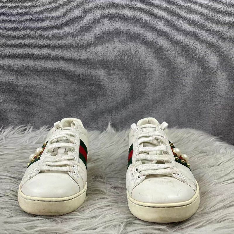 Gucci Gucci ACE Leather Studded Sneakers for Women 0079 Size US 6 / IT 36 - 2 Thumbnail