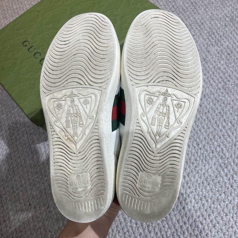 Gucci Gucci Ace Embroidered Fashion Sneakers for Women 0079 Size US 5 / IT 35 - 4 Thumbnail