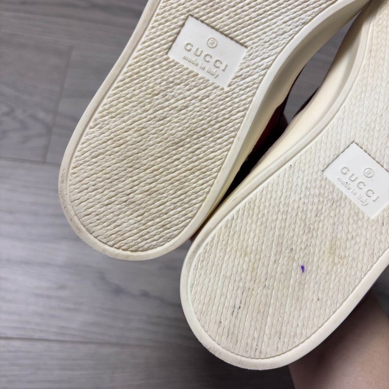 Gucci Gucci Stylish Leather Slip-On Sneakers for Women 0079 Size US 6.5 / IT 36.5 - 6 Thumbnail
