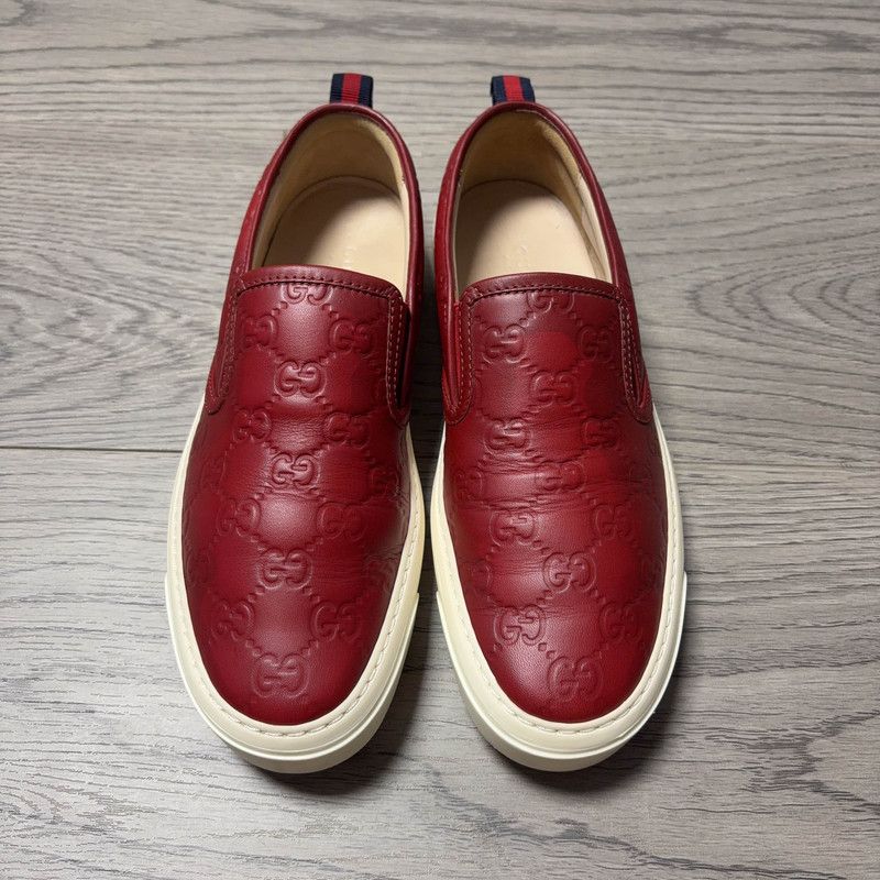 Gucci Gucci Stylish Leather Slip-On Sneakers for Women 0079 Size US 6.5 / IT 36.5 - 2 Thumbnail