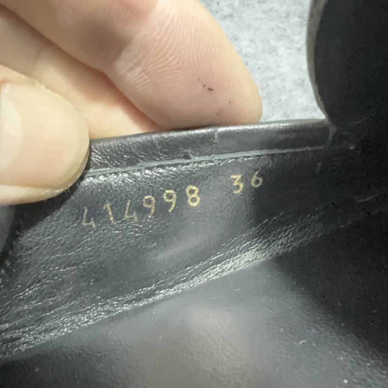 Gucci Gucci Black Leather Loafers with Horsebit Detail 0079 Size US 5 / IT 35 - 5 Thumbnail