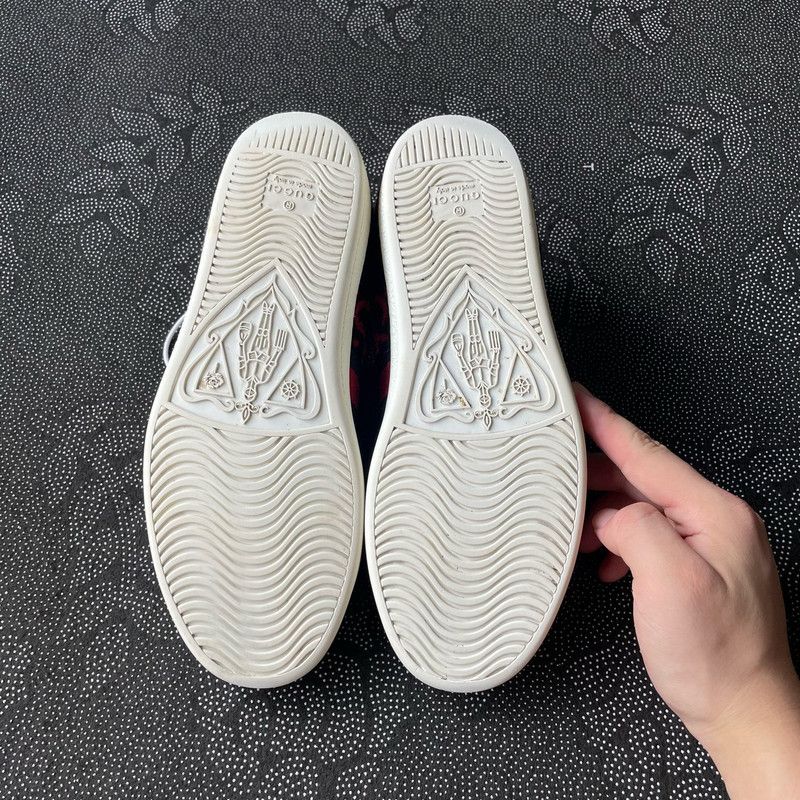 Gucci Gucci Corduroy Leather Casual Sneakers for Women 0079 Size US 6.5 / IT 36.5 - 4 Thumbnail