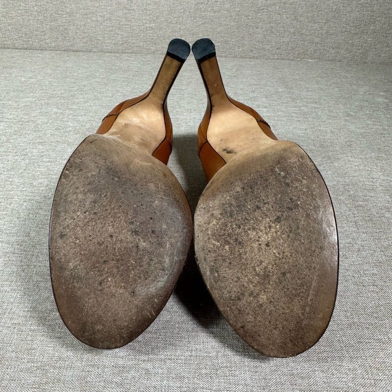 Gucci Gucci Stylish Brown High Heels with Metal Buckle 0079 Size US 6 / IT 36 - 4 Thumbnail