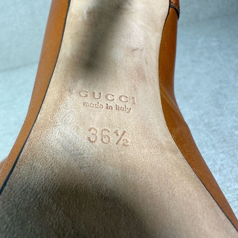 Gucci Gucci Stylish Brown High Heels with Metal Buckle 0079 Size US 6 / IT 36 - 5 Thumbnail