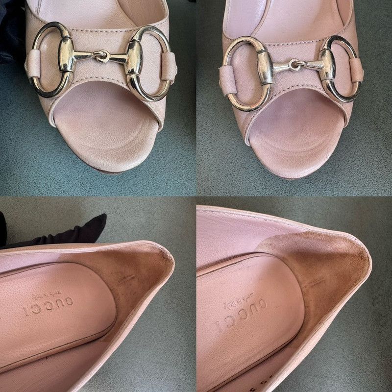 Gucci Gucci Pink High Heel Slip-On Shoes 0079 Size US 5 / IT 35 - 8 Thumbnail