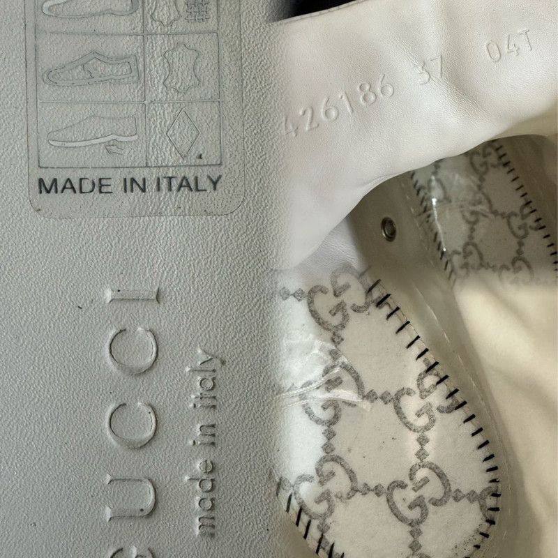 Gucci Gucci Stylish Monogram High-Top Canvas Sneakers 0079 Size US 6.5 / IT 36.5 - 8 Thumbnail