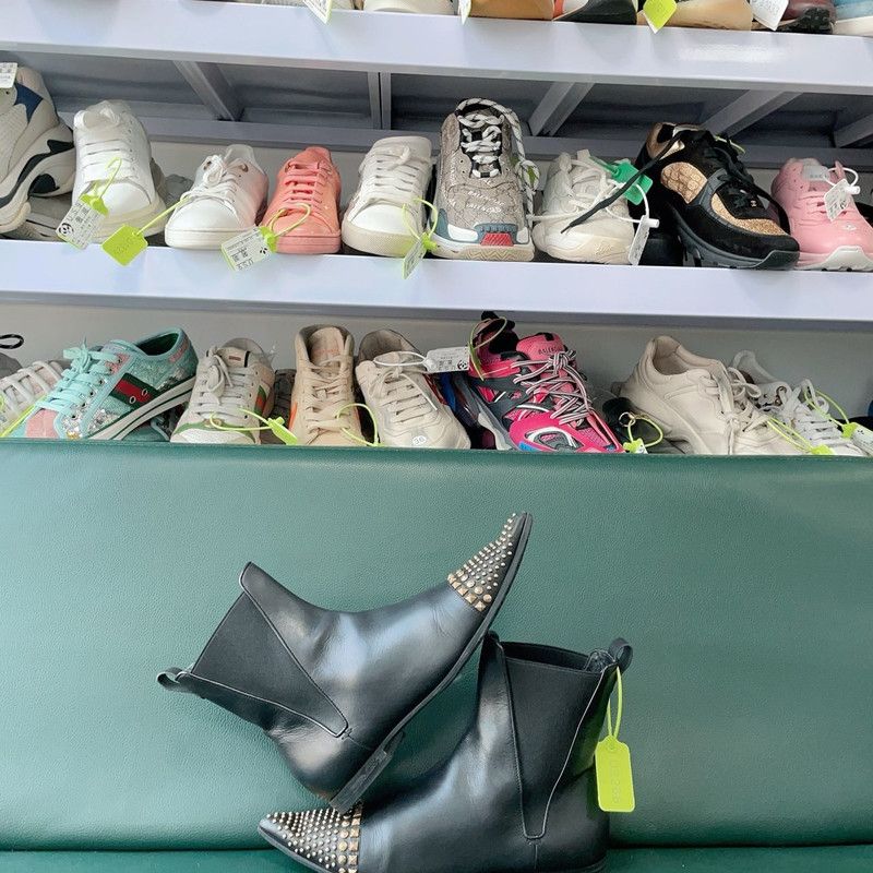 Gucci Gucci Silver-Studded High-Top Boots for Women 0079 Size US 6 / IT 36 - 8 Thumbnail