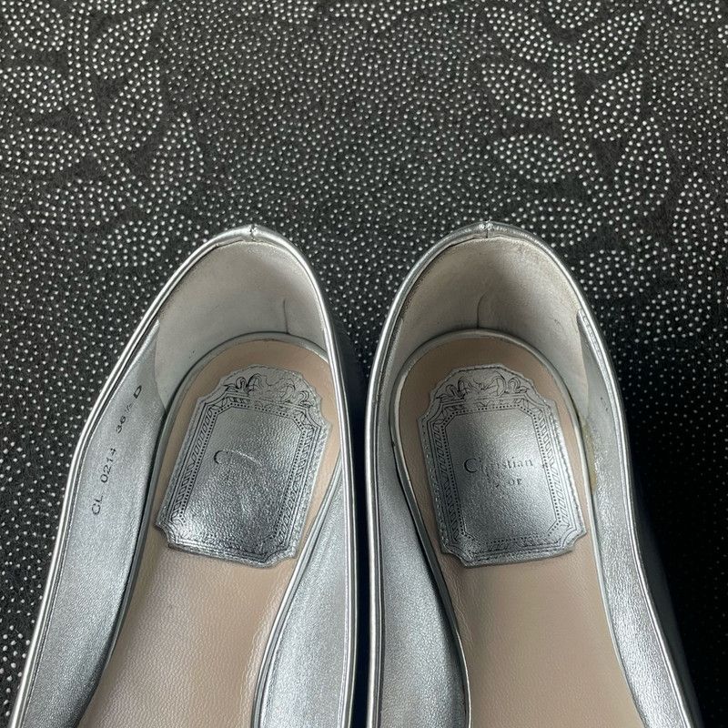 Gucci Gucci Stylish Silver Flat Shoes for Women 0079 Size US 6 / IT 36 - 6 Thumbnail