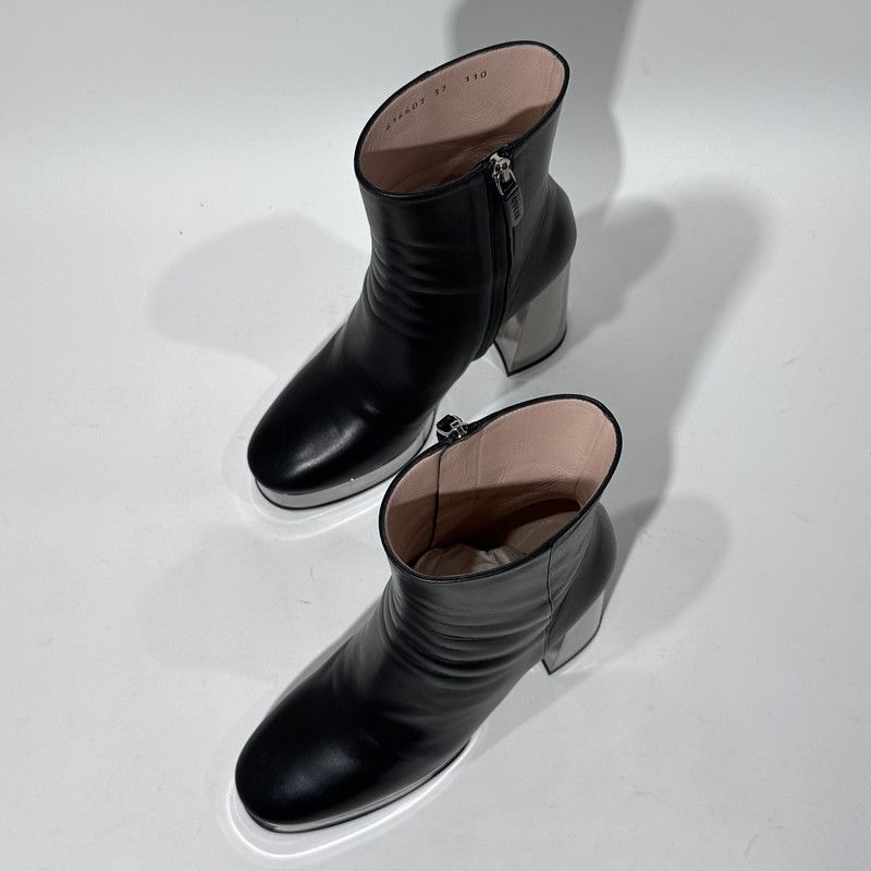 Gucci Gucci Classic Chunky Heeled Ankle Boots for Women 0079 Size US 6.5 / IT 36.5 - 6 Thumbnail