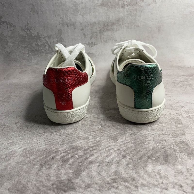 Gucci Gucci ACE Leather Pineapple Embroidered Sneakers 0079 Size US 5 / IT 35 - 3 Thumbnail