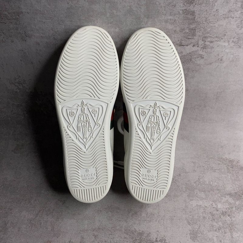 Gucci Gucci ACE Leather Pineapple Embroidered Sneakers 0079 Size US 5 / IT 35 - 4 Thumbnail