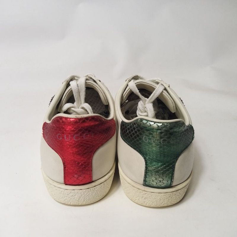 Gucci Gucci Ace Leather Low-Top Fashion Sneakers 0079 Size US 6.5 / IT 36.5 - 3 Thumbnail