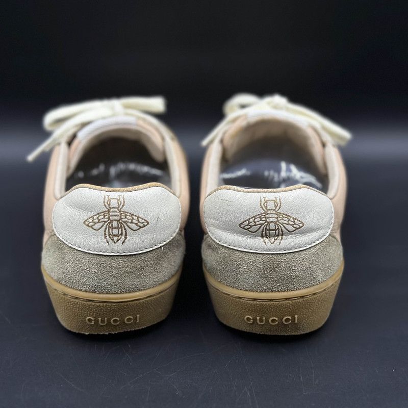Gucci Gucci G74 Web Leather Casual Low-top Sneakers 0079 Size US 5 / IT 35 - 3 Thumbnail