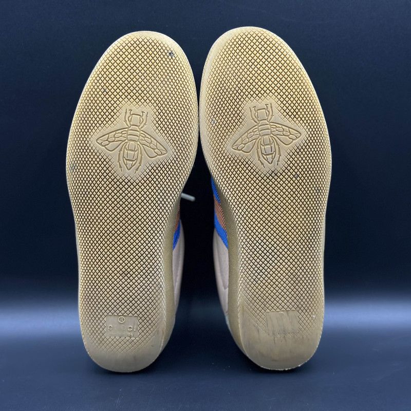 Gucci Gucci G74 Web Leather Casual Low-top Sneakers 0079 Size US 5 / IT 35 - 4 Thumbnail