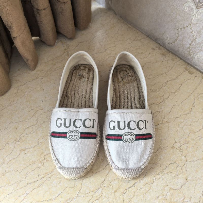 Gucci Gucci White Casual Slip-On Shoes for Women 0079 Size US 7.5 / IT 37.5 - 6 Thumbnail
