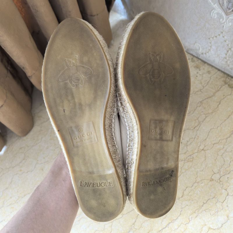 Gucci Gucci White Casual Slip-On Shoes for Women 0079 Size US 7.5 / IT 37.5 - 4 Thumbnail