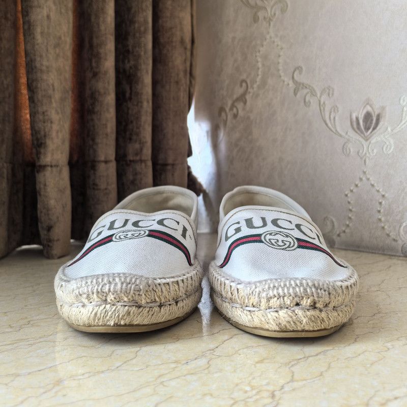 Gucci Gucci White Casual Slip-On Shoes for Women 0079 Size US 7.5 / IT 37.5 - 2 Thumbnail