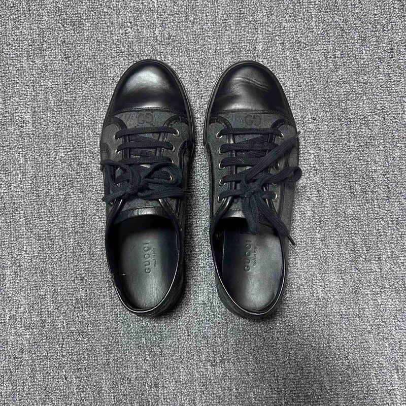 Gucci Gucci Stylish Black Leisure Sneakers for Women 0079 Size US 5 / IT 35 - 8 Thumbnail