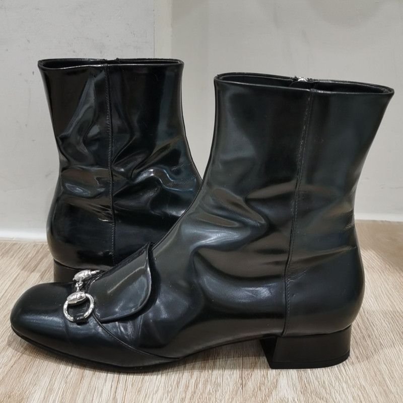 Gucci Gucci Women's Fashion Short Boots in Black 0079 Size US 6 / IT 36 - 7 Thumbnail