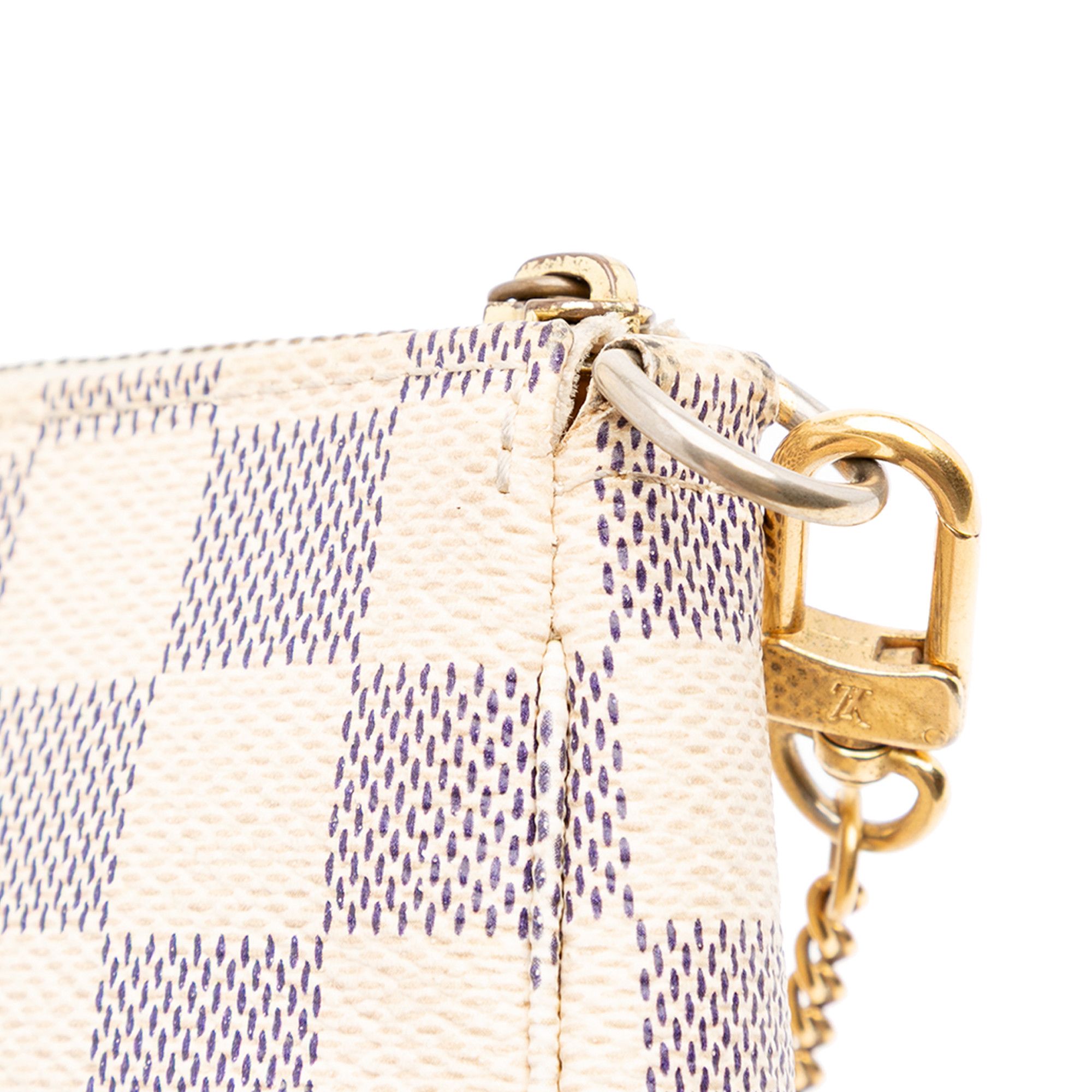 Louis Vuitton Louis Vuitton Damier Azur Mini Pochette Accessoires Size ONE SIZE - 10 Thumbnail