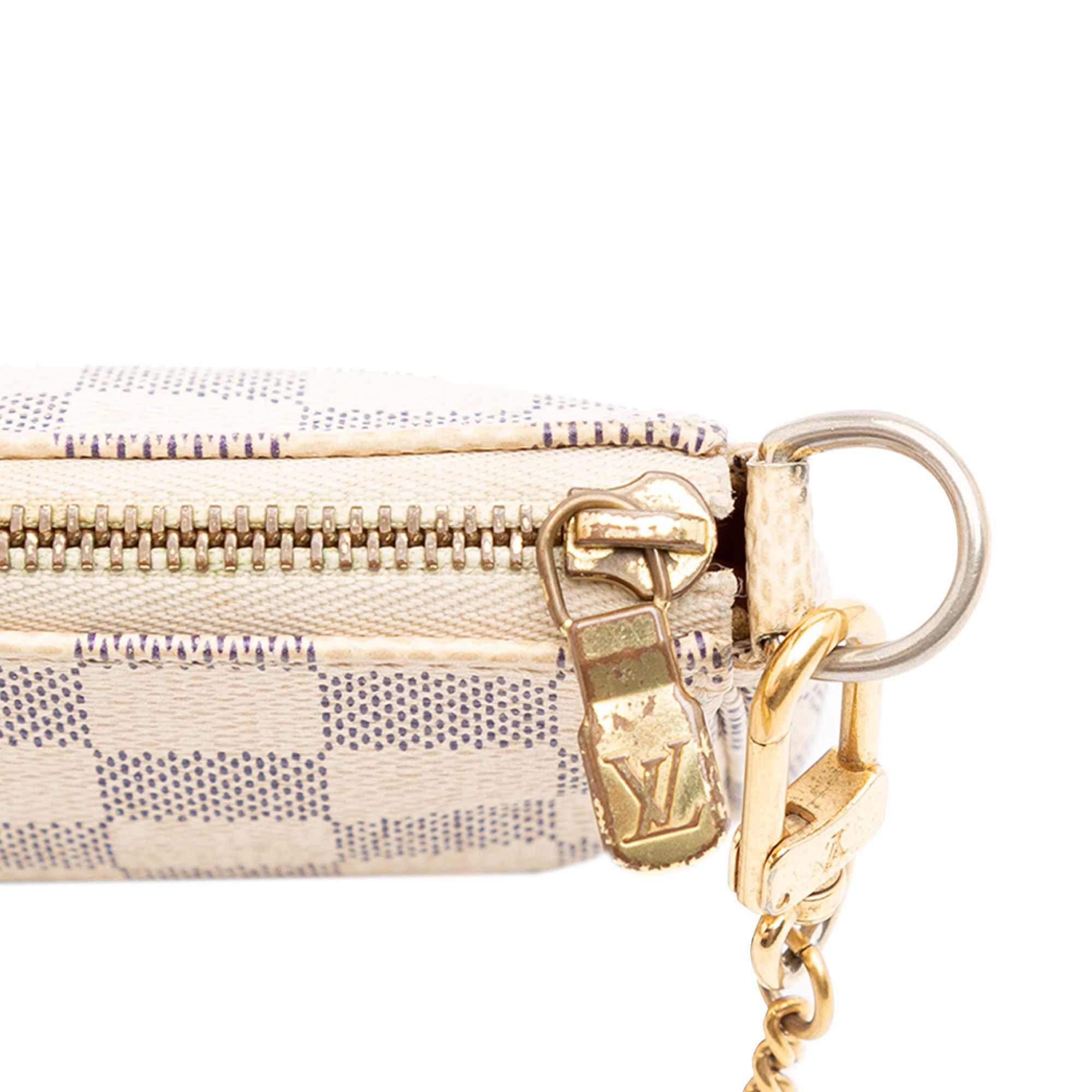 Louis Vuitton Louis Vuitton Damier Azur Mini Pochette Accessoires Size ONE SIZE - 7 Thumbnail