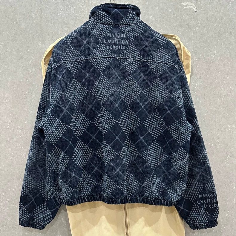 Louis Vuitton Louis Vuitton Blue Diamond Quilted Jacket - dmc Size M / US 6-8 / IT 42-44 - 2 Thumbnail