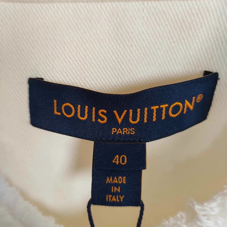 Louis Vuitton Louis Vuitton White Denim Vest Jacket - dmc Size M / US 6-8 / IT 42-44 - 5 Thumbnail