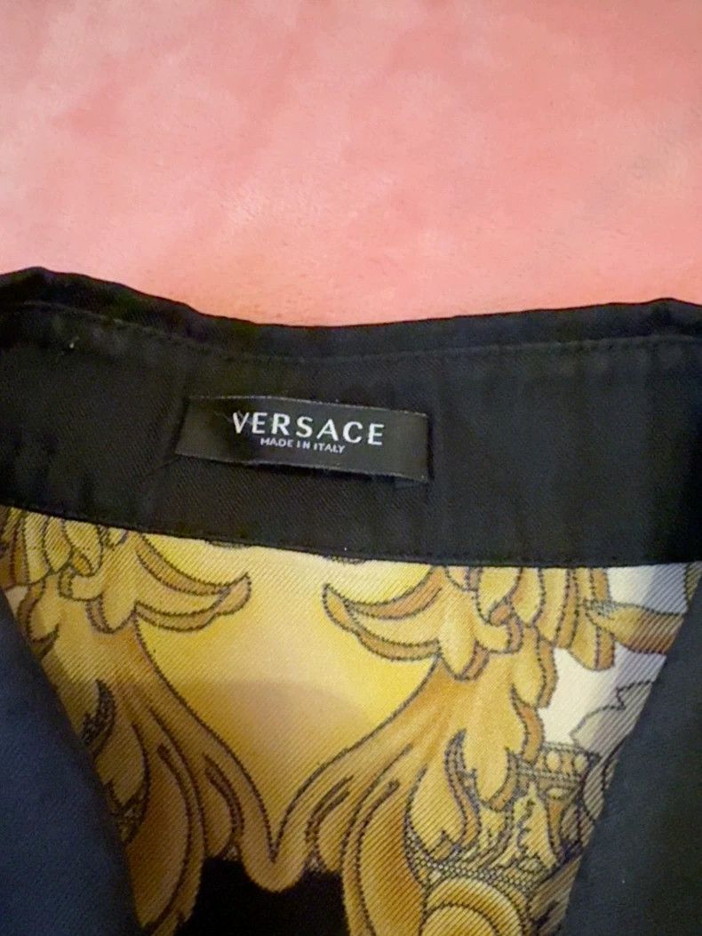 Versace Versace Silk Baroque Print Shirt - dmc Size M / US 6-8 / IT 42-44 - 2 Thumbnail