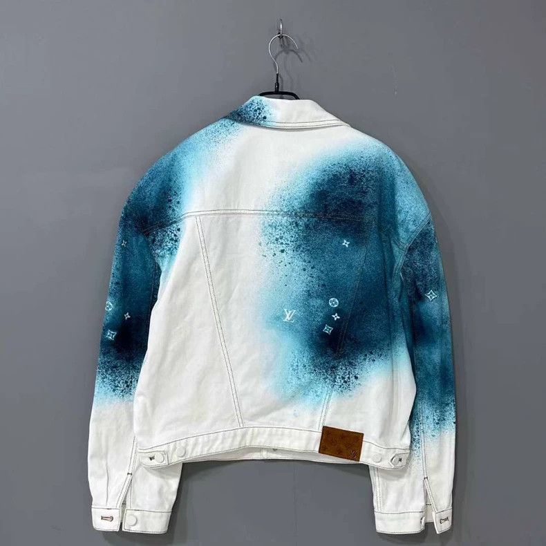Louis Vuitton Louis Vuitton Tie-Dye Denim Jacket - dmc Size M / US 6-8 / IT 42-44 - 3 Thumbnail