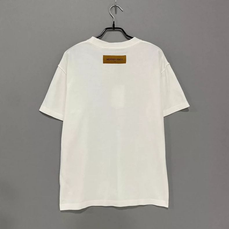 Louis Vuitton Louis Vuitton White Short Sleeve T-shirt - dmc Size M / US 6-8 / IT 42-44 - 3 Thumbnail