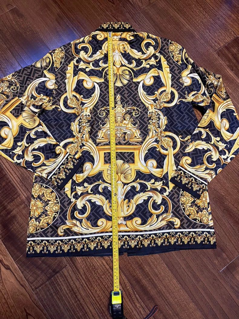 Versace Versace Collaboration Silk Button Up Shirt - dmc Size M / US 6-8 / IT 42-44 - 6 Thumbnail
