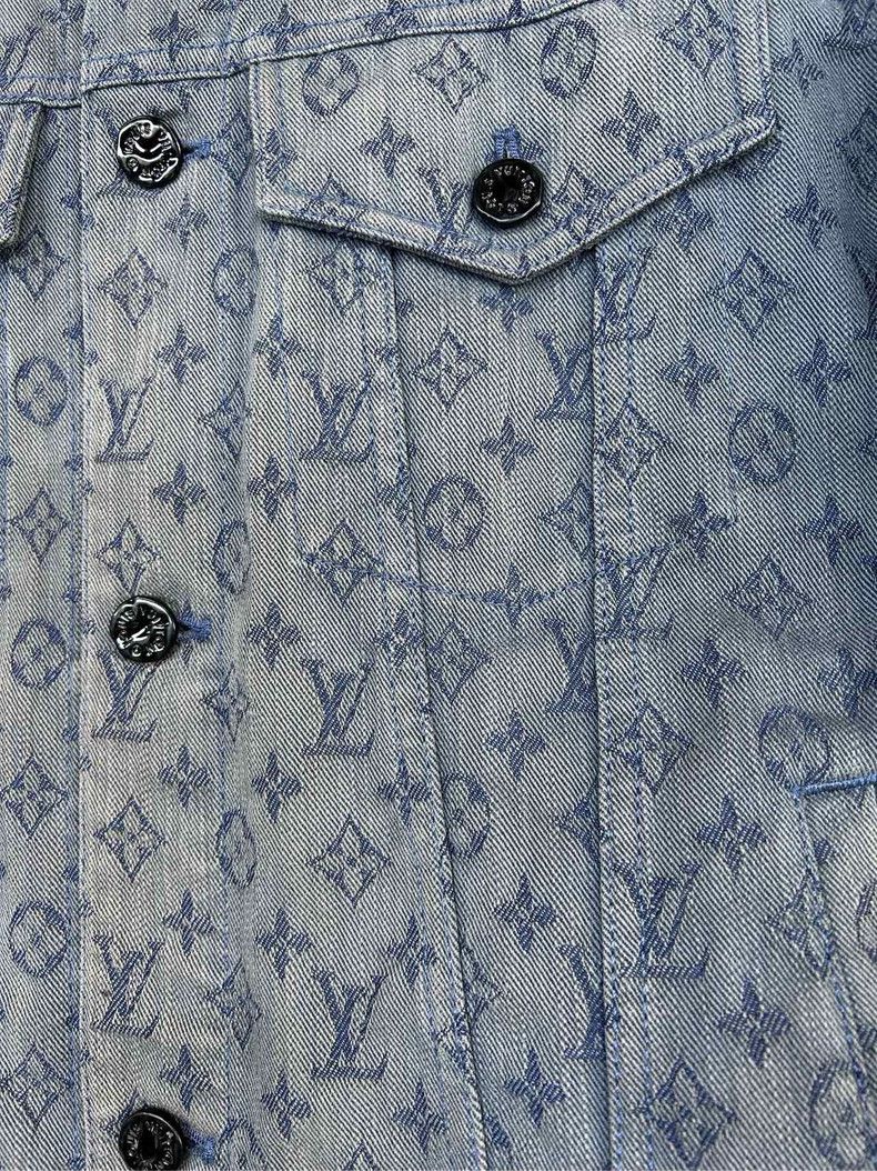 Louis Vuitton Louis Vuitton Monogram Denim Jacket - dmc Size M / US 6-8 / IT 42-44 - 3 Thumbnail