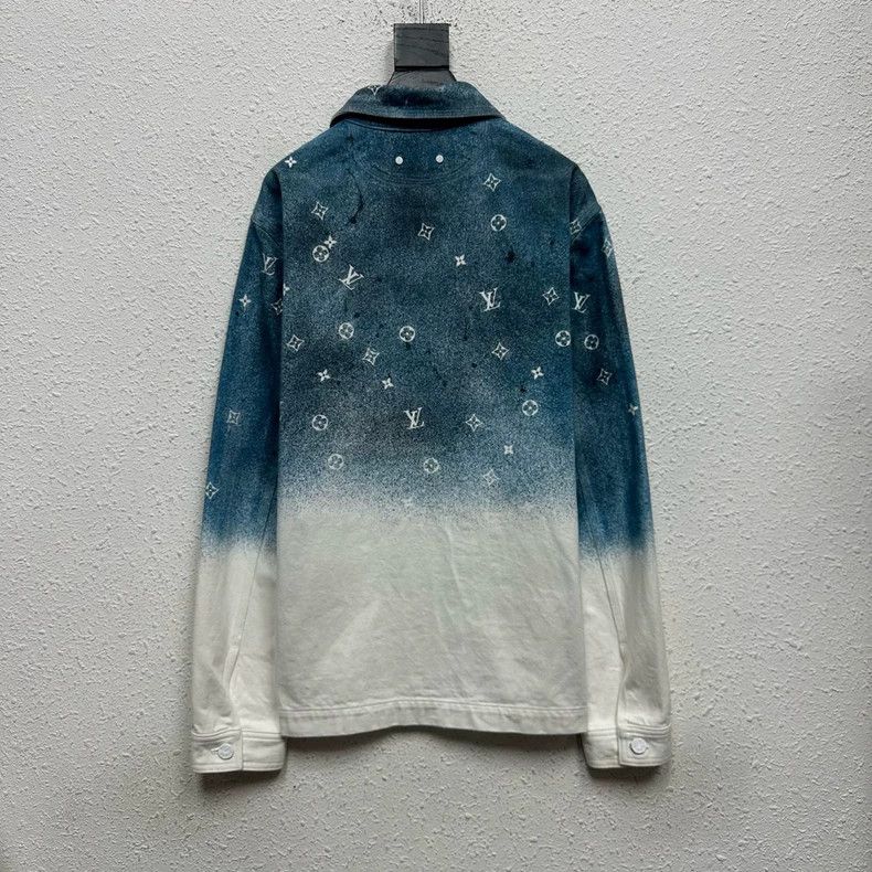 Louis Vuitton Louis Vuitton Blue Gradient Denim Jacket - dmc Size M / US 6-8 / IT 42-44 - 2 Thumbnail