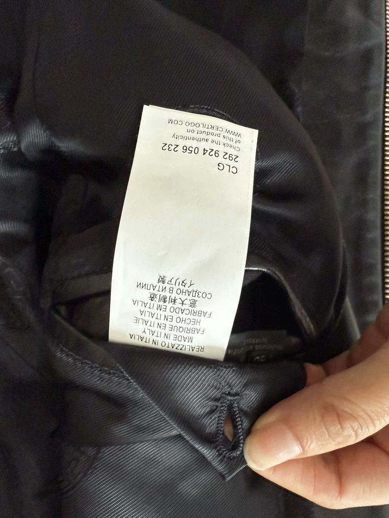 Versace Versace Black Leather Jacket with Embroidery - dmc Size M / US 6-8 / IT 42-44 - 4 Thumbnail