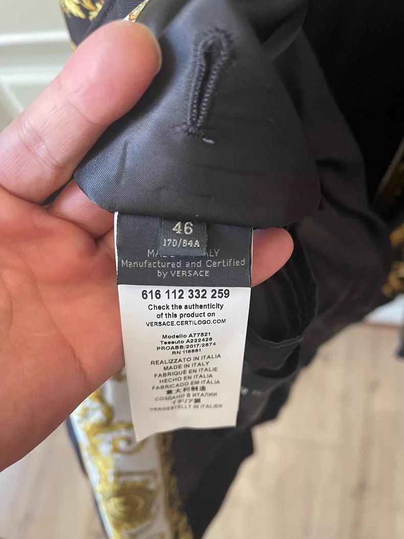 Versace Versace Baroque Print Bomber Jacket - dmc Size M / US 6-8 / IT 42-44 - 4 Thumbnail