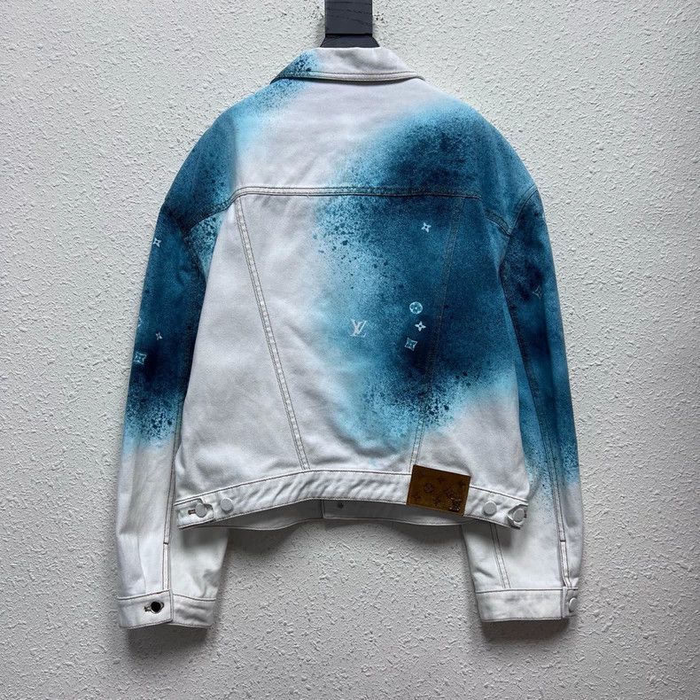 Louis Vuitton Louis Vuitton Watercolor Denim Jacket - dmc Size M / US 6-8 / IT 42-44 - 2 Thumbnail