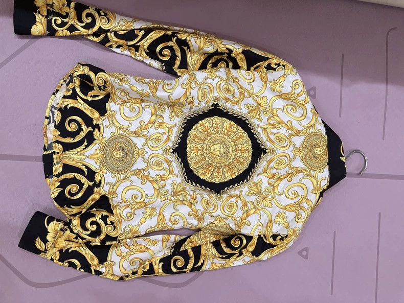 Versace Versace Vintage Pattern Button Up Shirt - dmc Size M / US 6-8 / IT 42-44 - 2 Thumbnail
