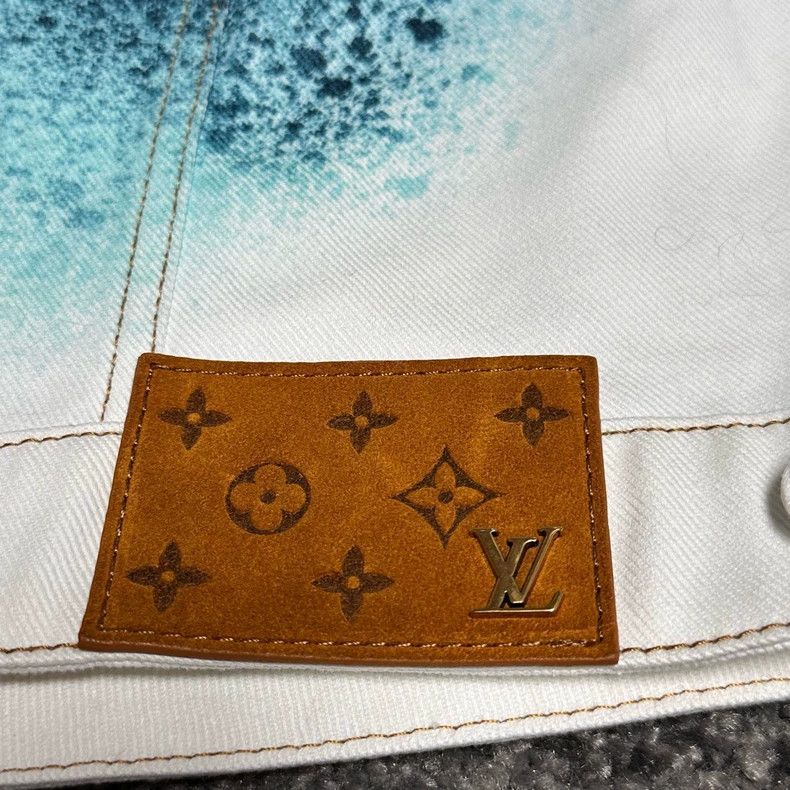 Louis Vuitton Louis Vuitton Blue White Tie Dye Denim Jacket - dmc Size M / US 6-8 / IT 42-44 - 6 Thumbnail