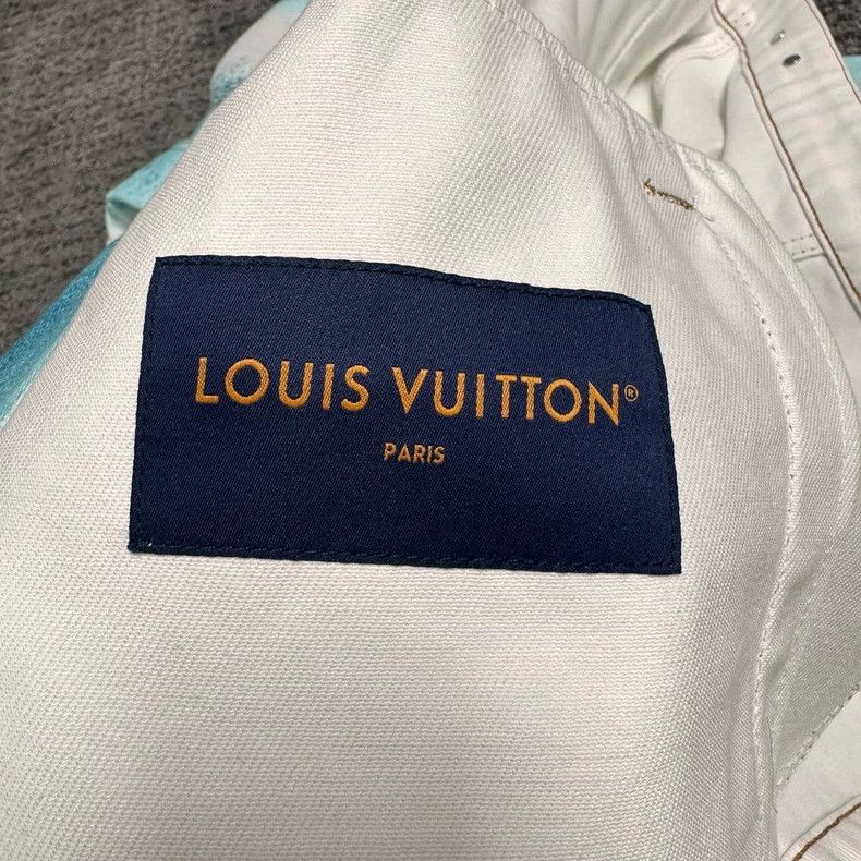 Louis Vuitton Louis Vuitton Blue White Tie Dye Denim Jacket - dmc Size M / US 6-8 / IT 42-44 - 3 Thumbnail