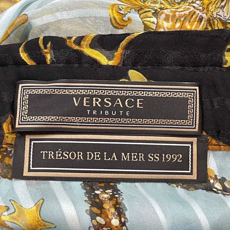 Versace Versace Ocean Series Silk Shirt - dmc Size M / US 6-8 / IT 42-44 - 5 Thumbnail