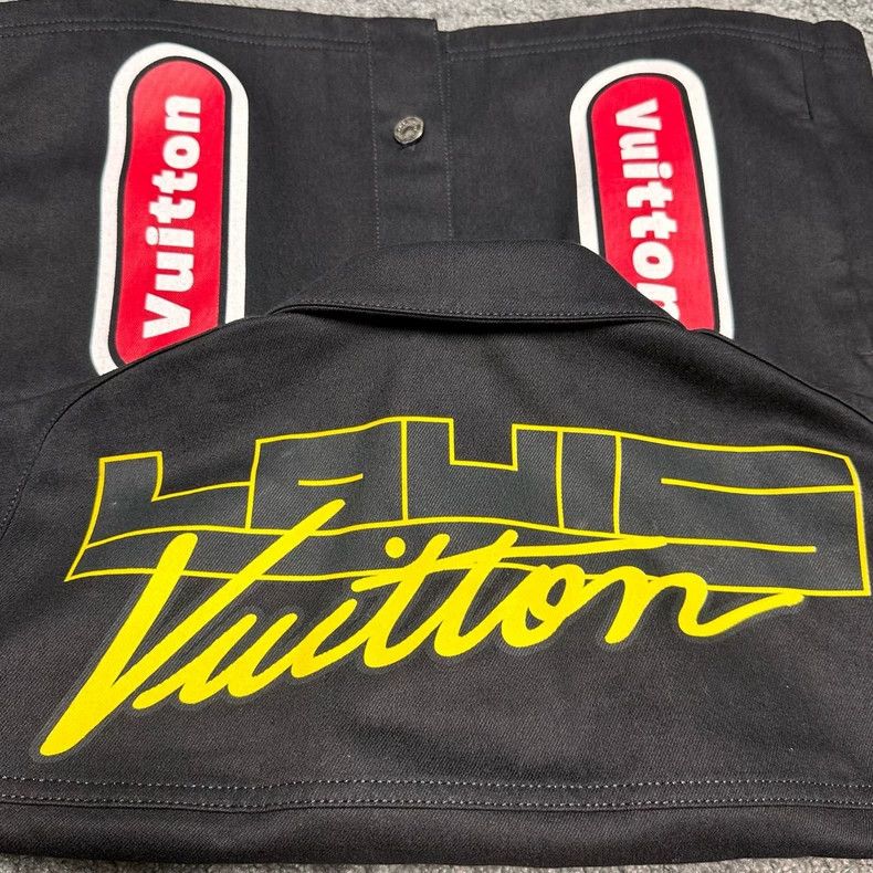 Louis Vuitton Louis Vuitton Black White Graffiti Denim Jacket - dmc Size M / US 6-8 / IT 42-44 - 3 Thumbnail